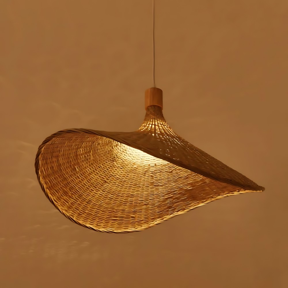 Rustieke Raphia Charm rotan hanglamp HL3387