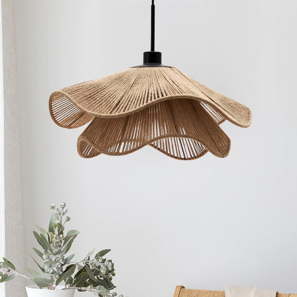 Cape Points Boho hanglamp van natuurlijke jutevezels HL3391