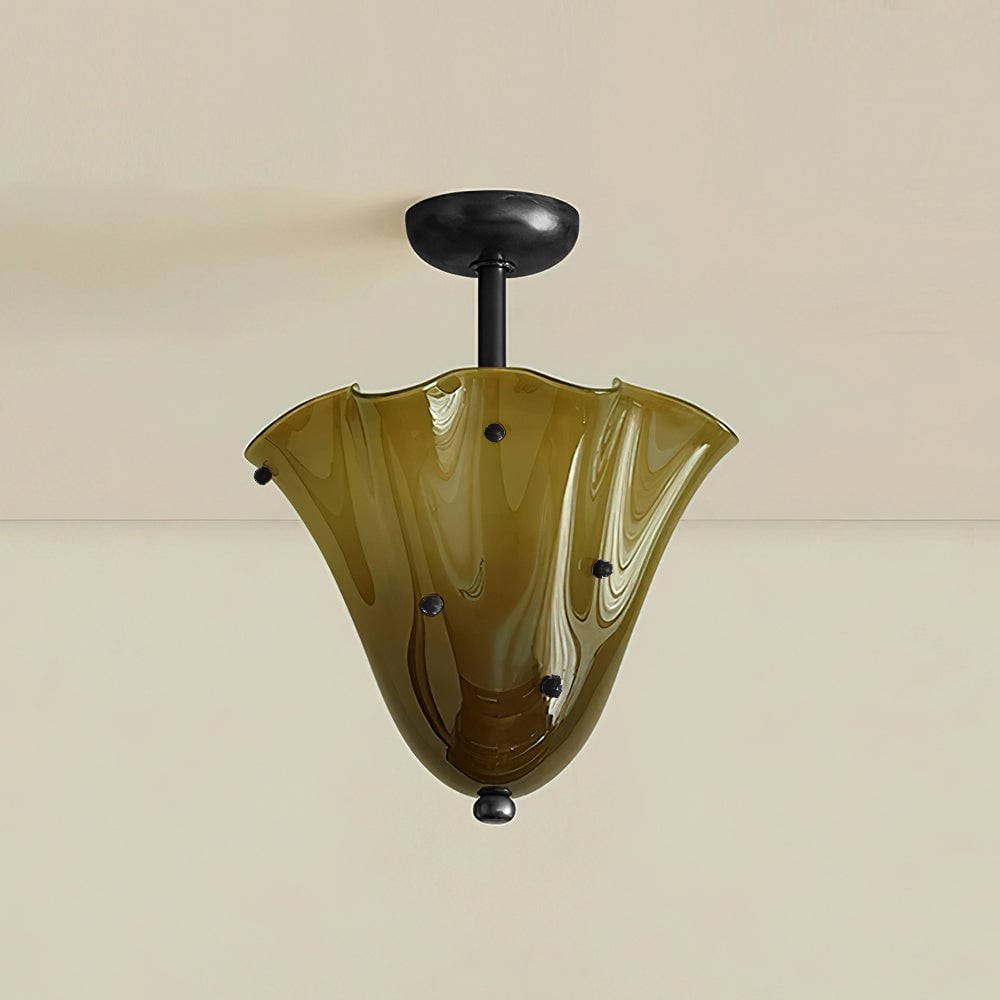 Bellina Decoratieve Glazen Plafondlamp - Moderne Sculpturale Plafondlamp HL1645