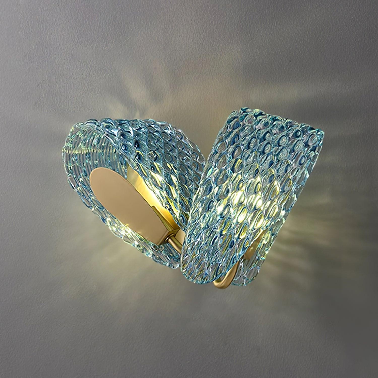 Creatieve Licht Luxe Blauwe Lint Wandlamp HL381