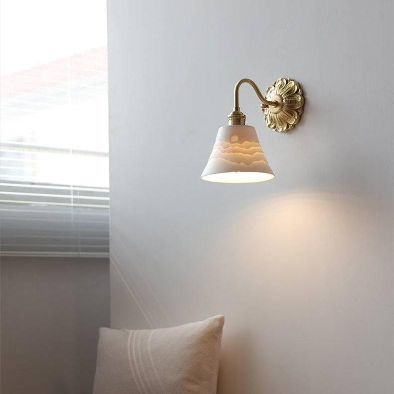 Wandlamp van messingkeramiek HL1790