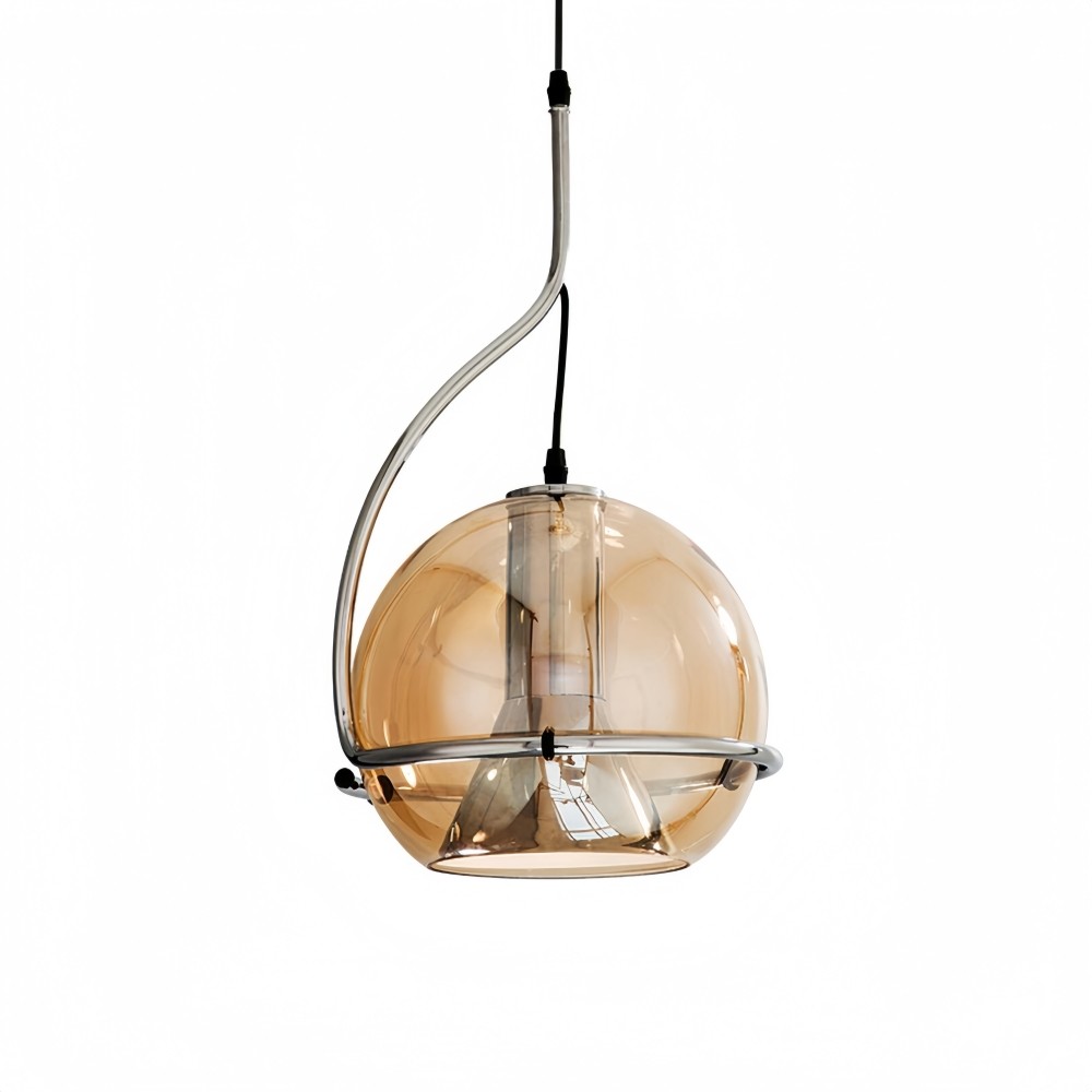 Industriële metalen hanglamp - glazen bolontwerp voor slaapkamer HL1318