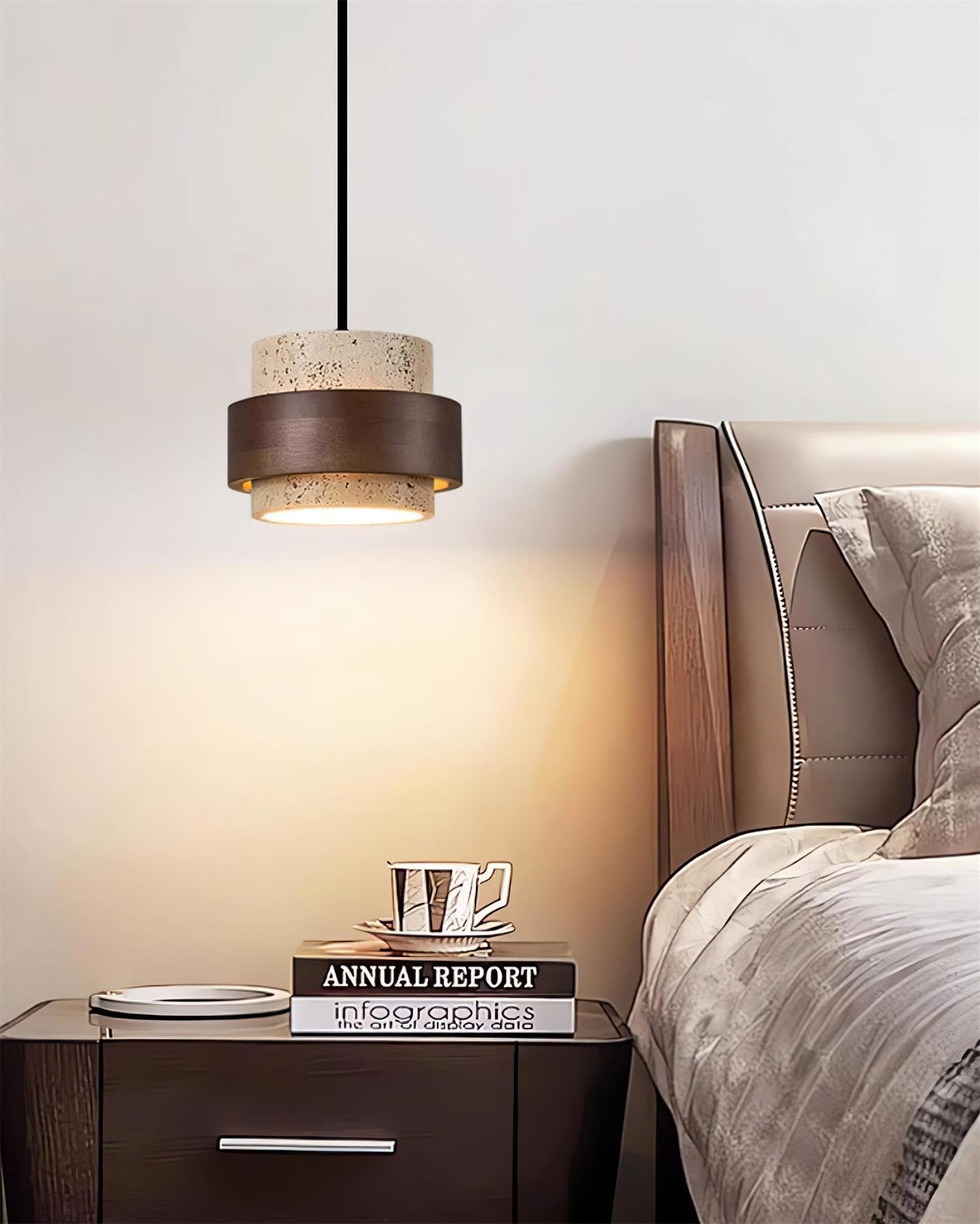 Cole Travertin Plug In Hanglamp HL2609