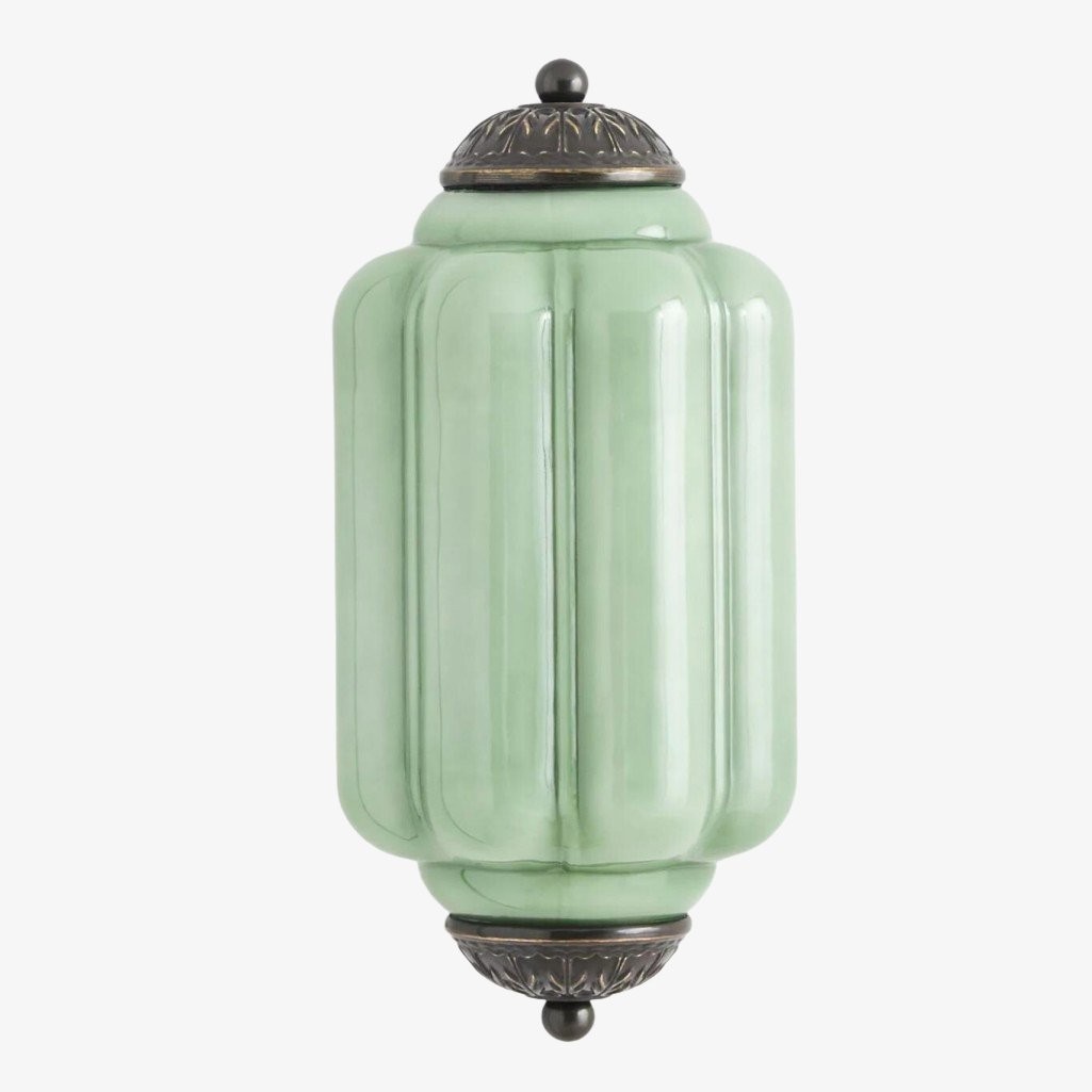 Eloise Messing Wandlamp – Elegante Melkglas Vintage Verlichting HL1652
