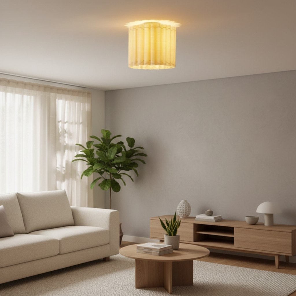 Hanglamp met velura linnen kap - Moderne, overgangsstijl plafondlamp voor eetkamers en keukens HL1996