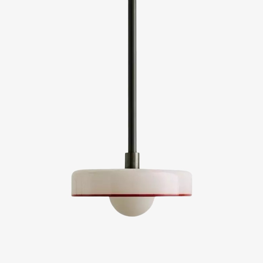 Kalo moderne hanglamp - Slanke metalen staaf en bolvormig glazen ontwerp HL2260