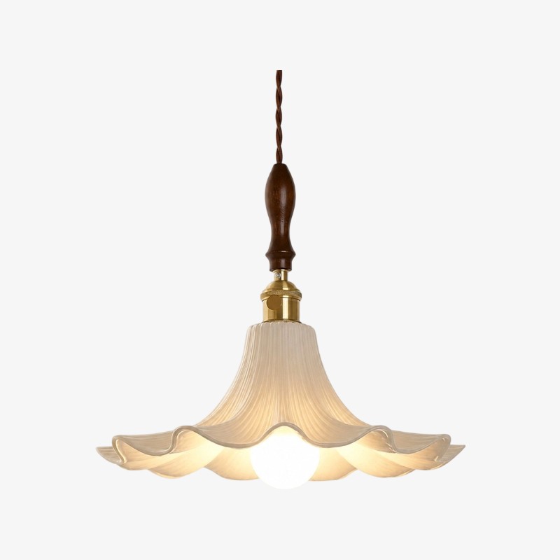 Cazelle Franse Vintage Bloemen Hanglamp - Retro Bloemen Hanglamp voor Slaapkamer en Hal HL3590