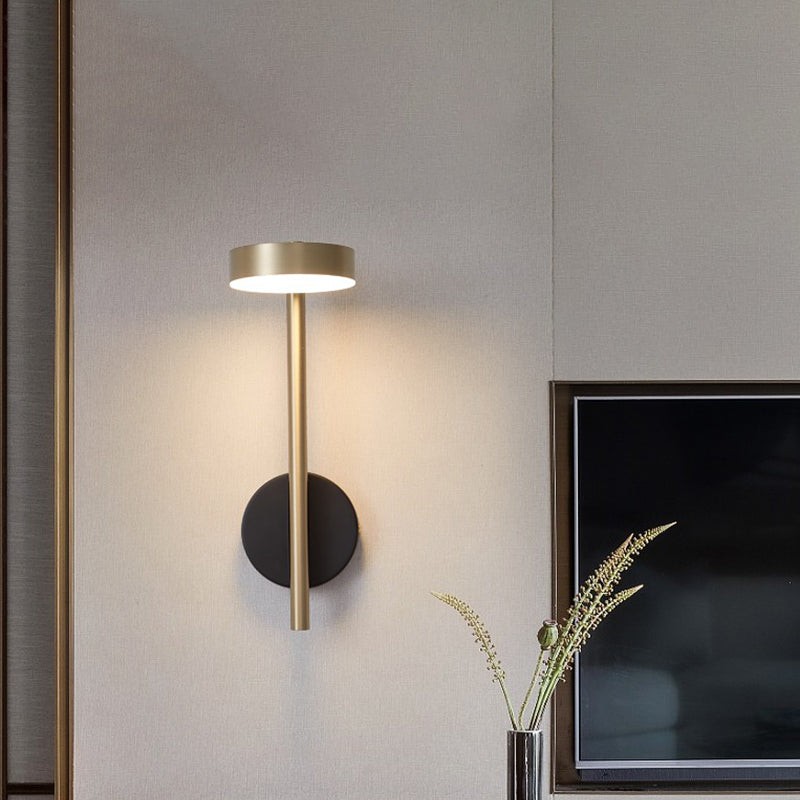 Italiaanse eenvoudige ronde metalen wandlamp HL453