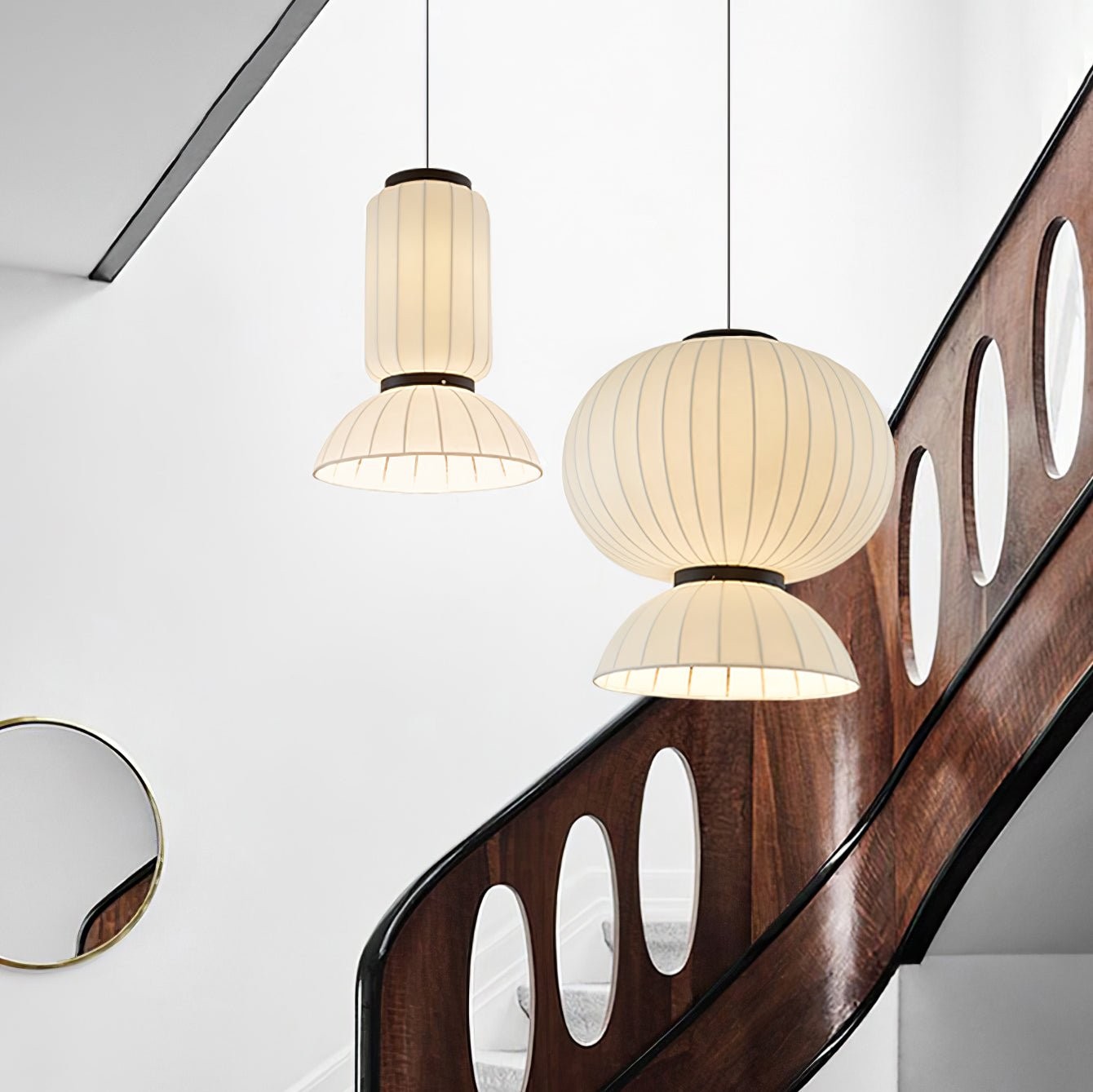 Moerbei Zijden Lantaarn Hanglamp HL680