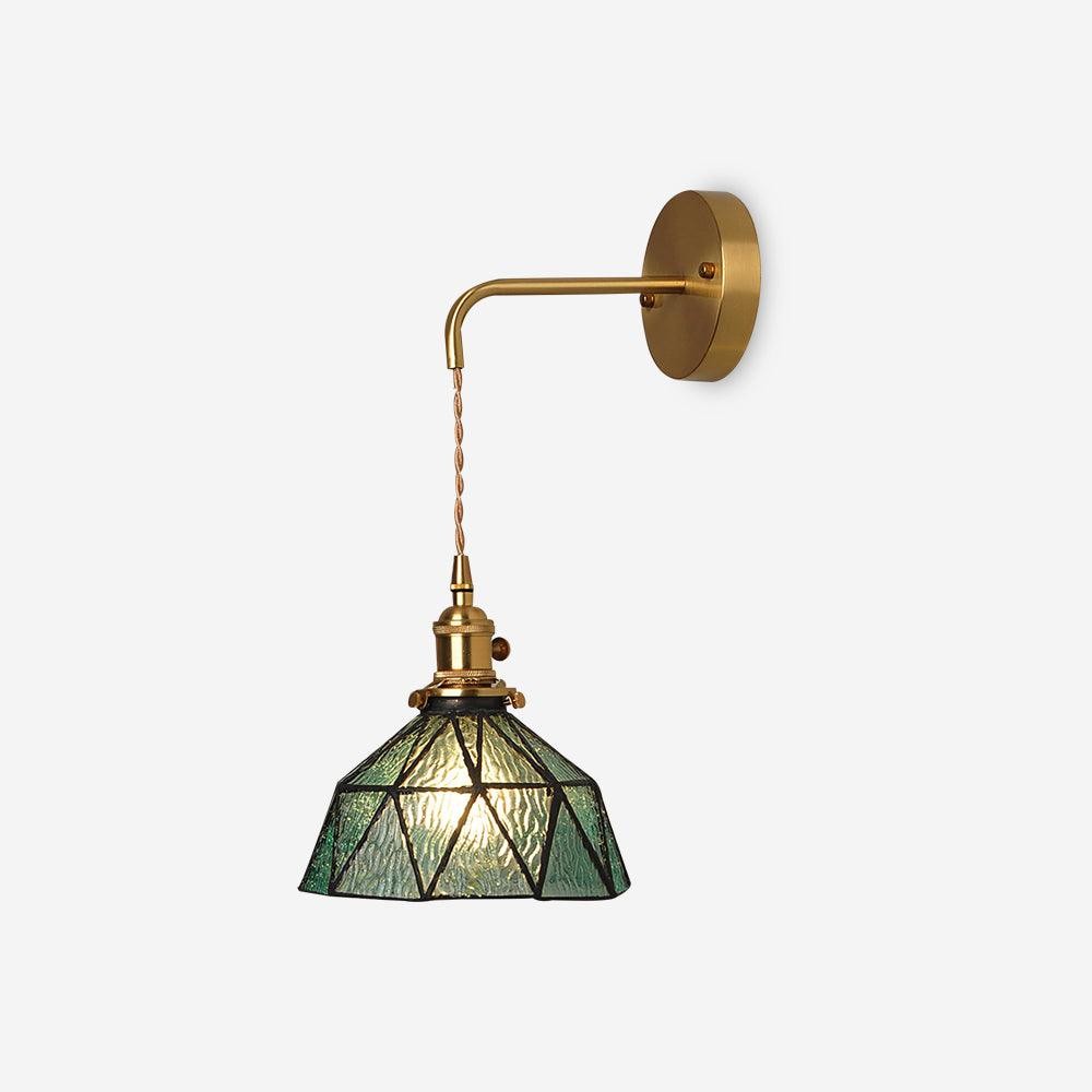 Retro pastorale glazen wandlamp HL781