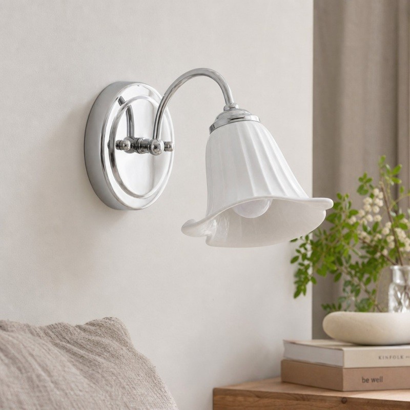 Celvane Elegante Calla Lelie Wandlamp - Franse Minimalistische Verlichting voor Slaap- en Woonkamer HL3603