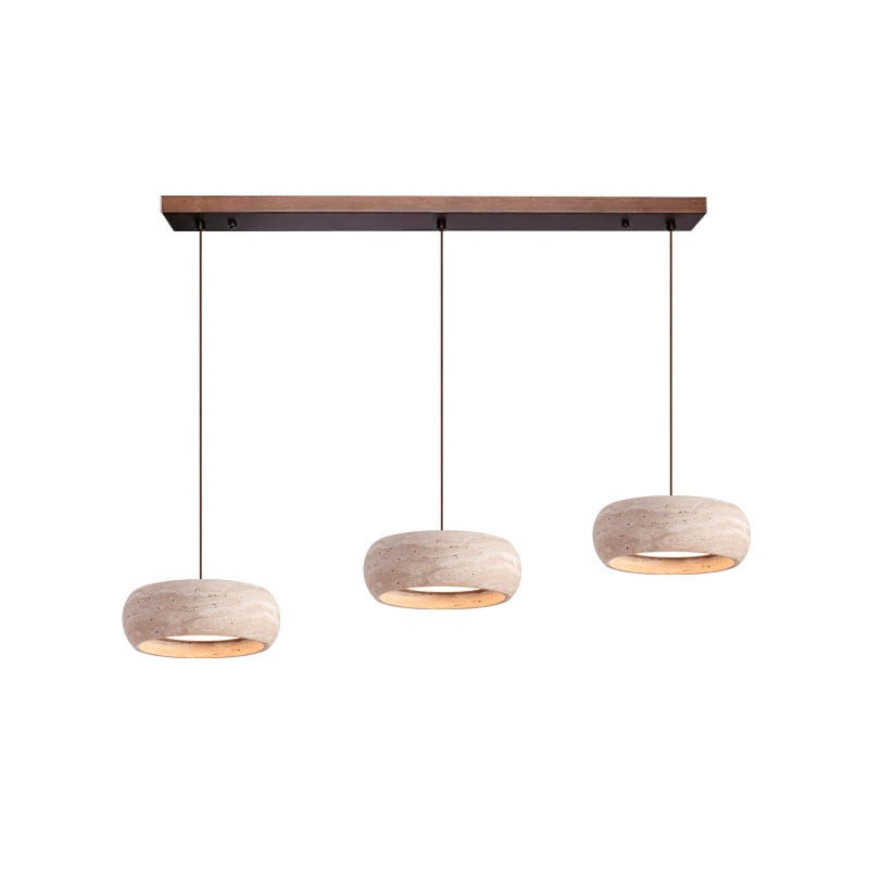 Travertin trommelvormige hanglamp HL3161