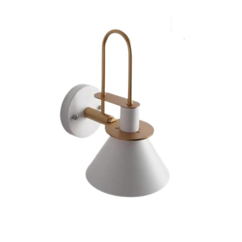 Scandinavische Macaron metalen wandlamp met trompet HL55