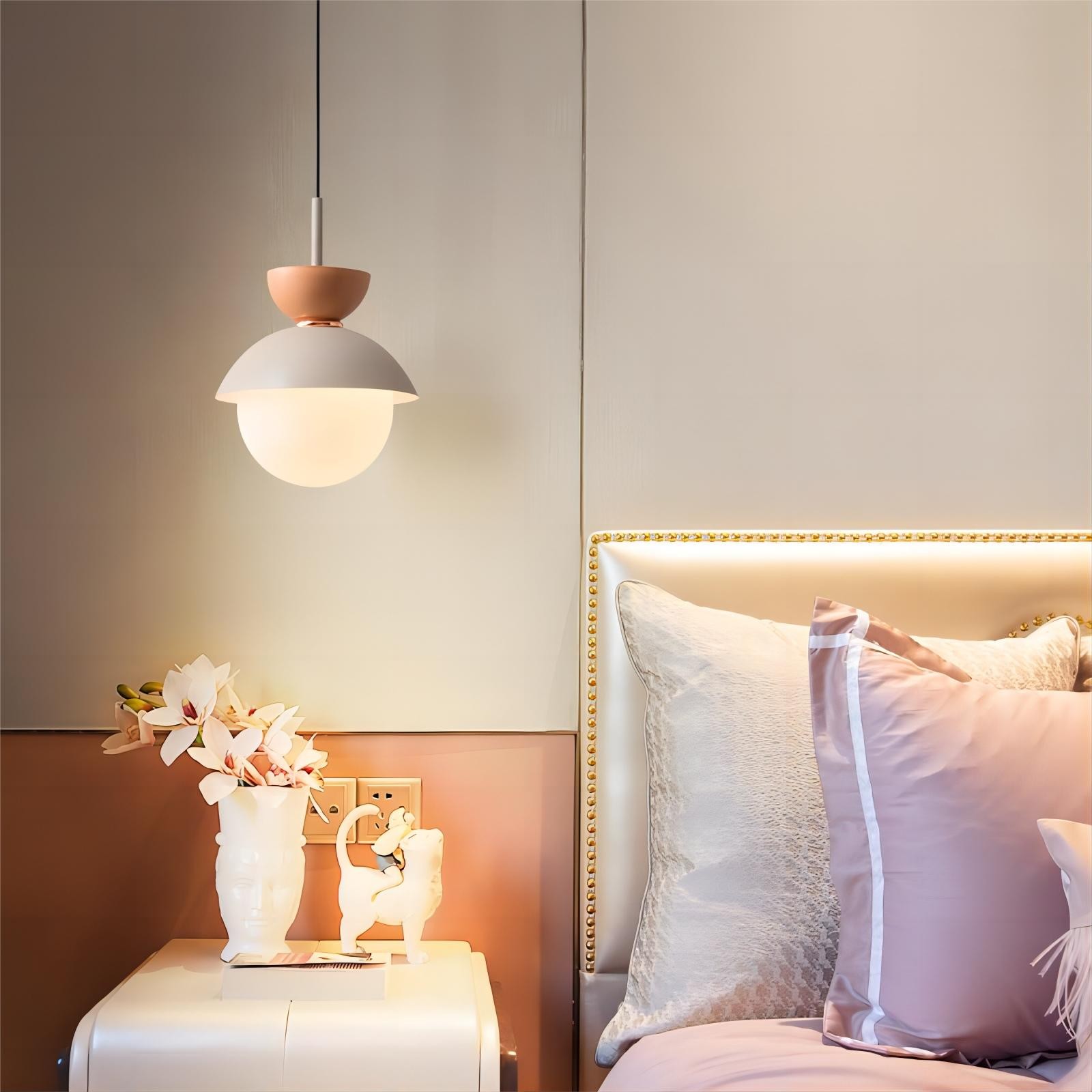 Noordse Aluminium Macaroon Bal Vorm Slaapkamer Hanglamp HL87