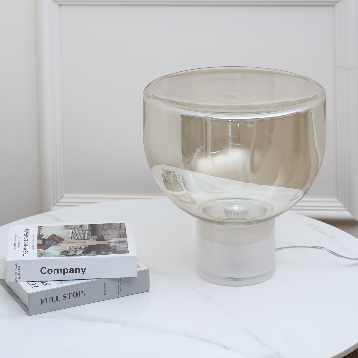 Nordic Eenvoudige Moderne Luxe Glazen Tafellamp Voor Studeerkamer HL342