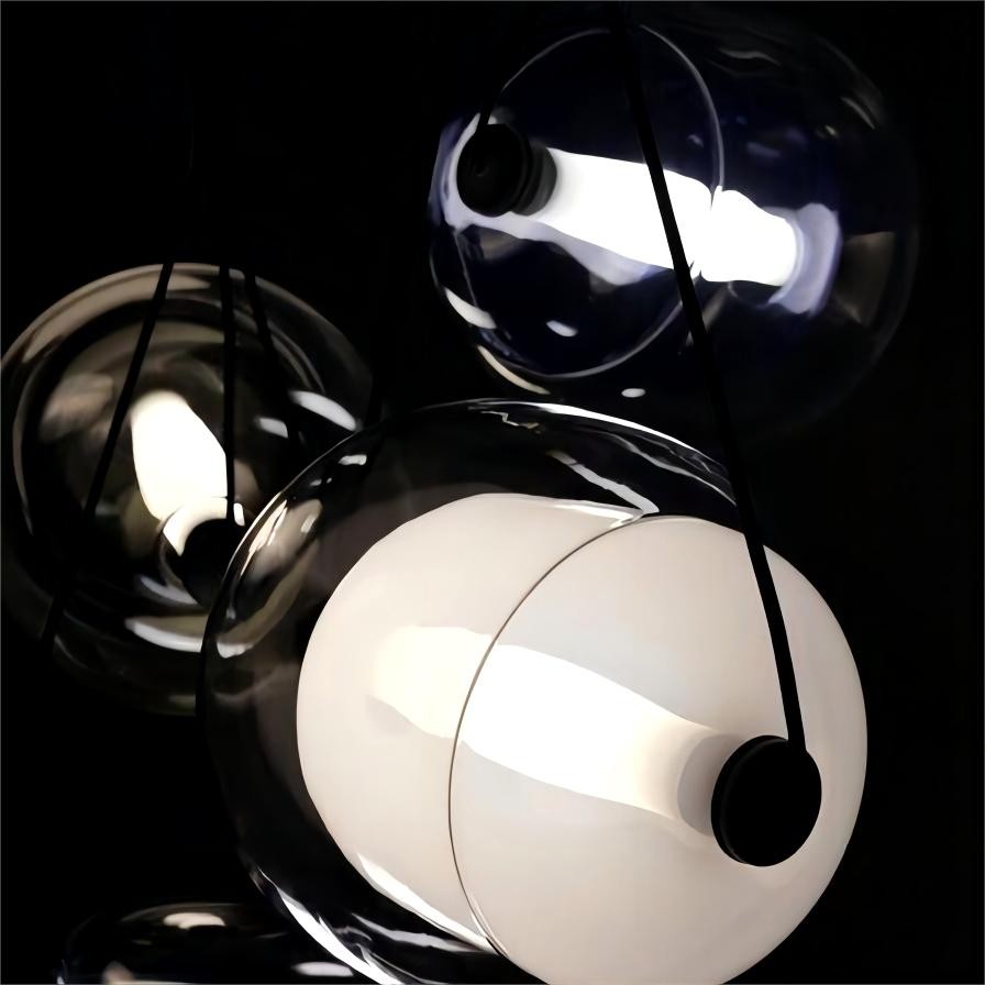 LED Capsula Hanglamp Gekleurd Glas
