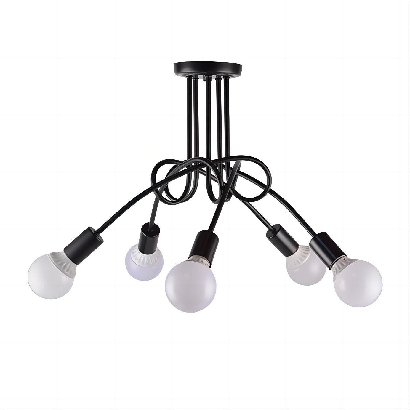 Scandinavische creatieve twist multi head kroonluchter HL174