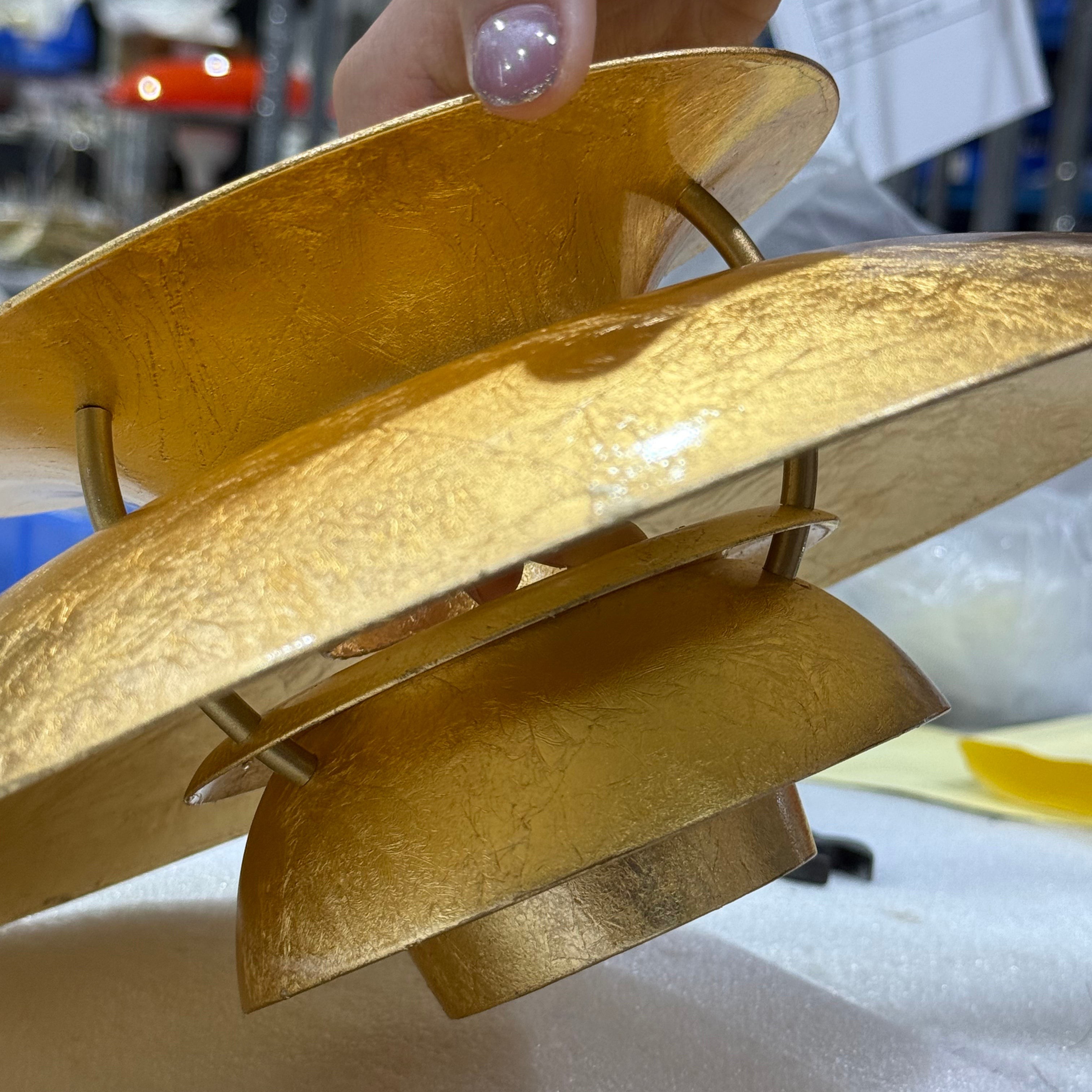 Hanglamp HL3315 met gouden folie