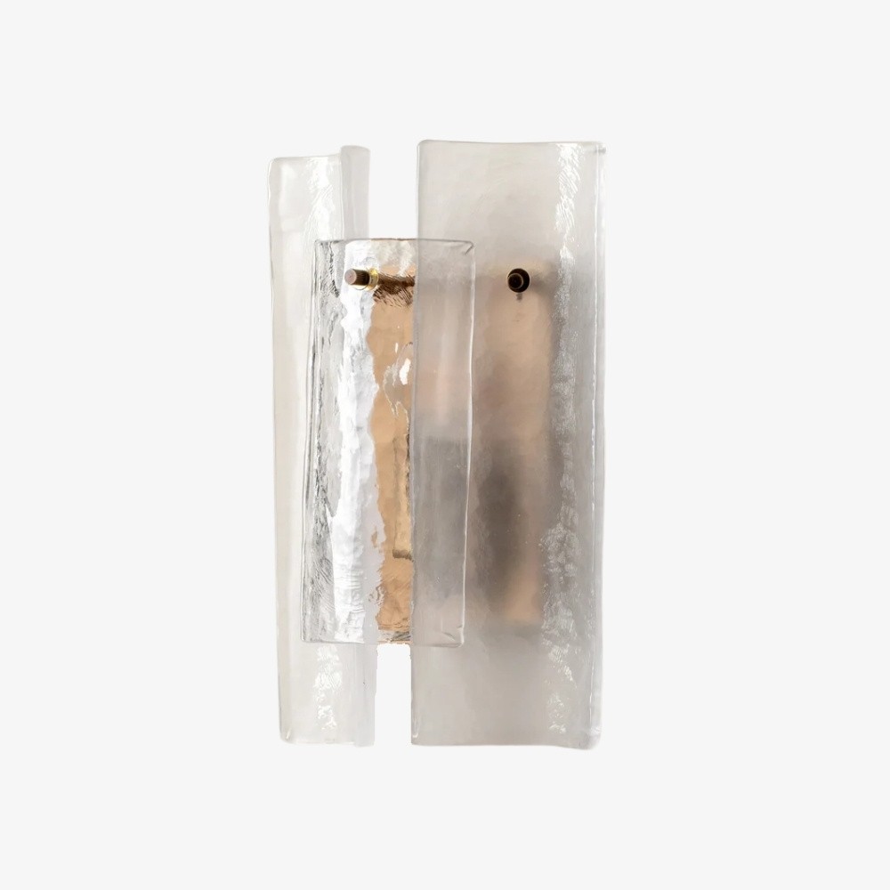 Velora wandlampen van gelaagd, gestructureerd glas - geschikt voor woonkamers en hallen HL2519