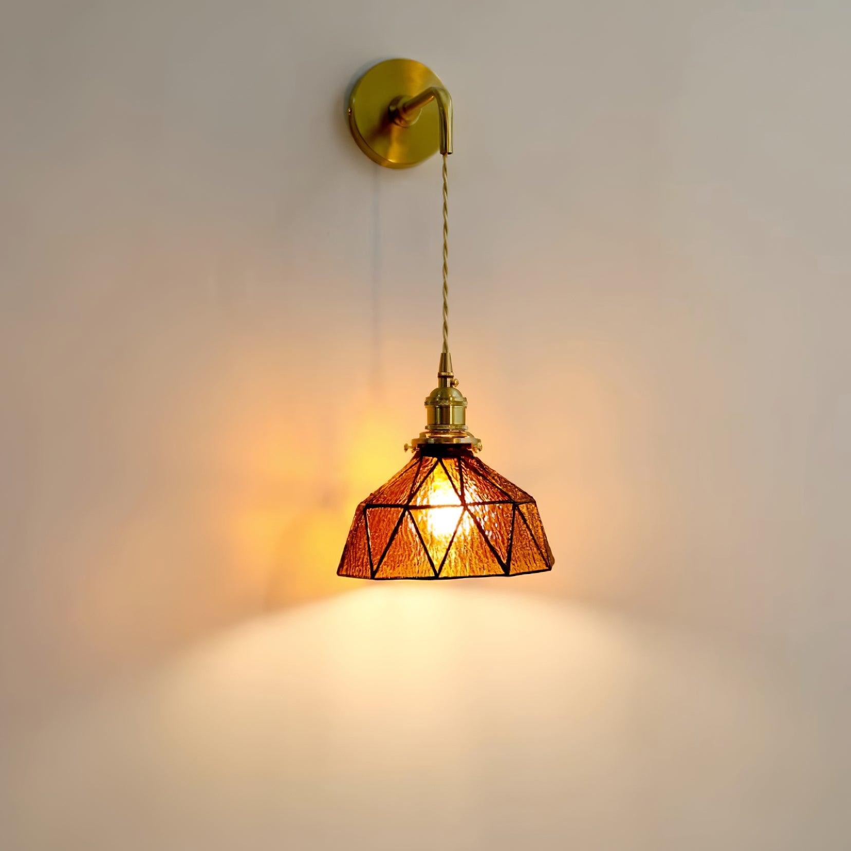 Retro pastorale glazen wandlamp HL781