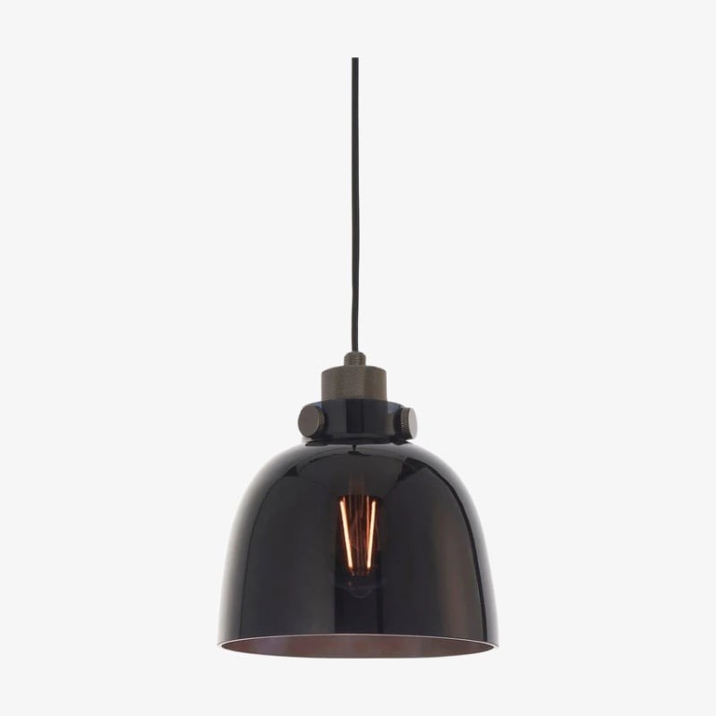 Readium Hanglamp met getint glas - Minimalistische koepelvormige kap, verstelbaar, voor keukeneiland en eetkamer HL2073