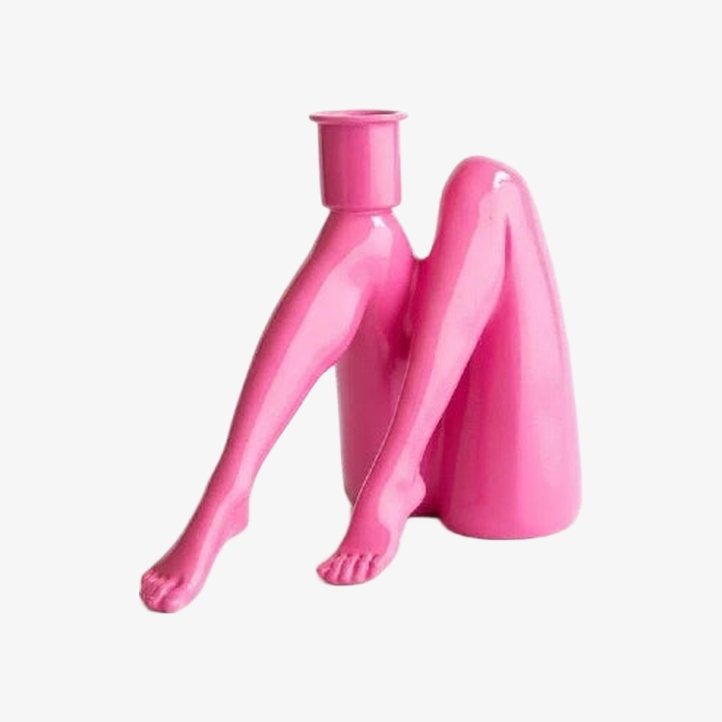 Kickra Kaarsenhouder Met Pootgeïnspireerde Basis - Artistieke Hars Houder Voor Eettafels HL2416