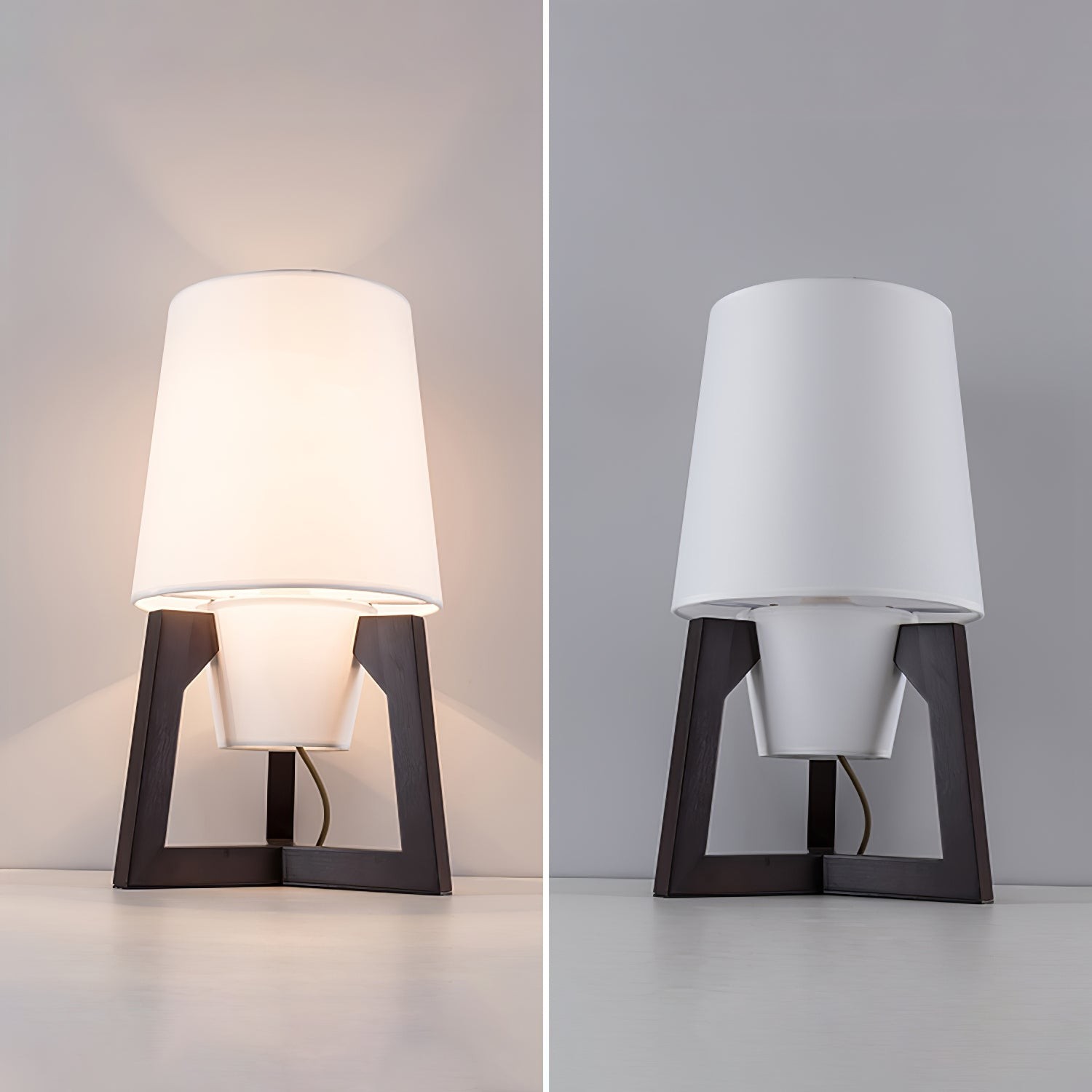 Moderne eenvoudige Chinese stijl massief houten vloerlamp HL569
