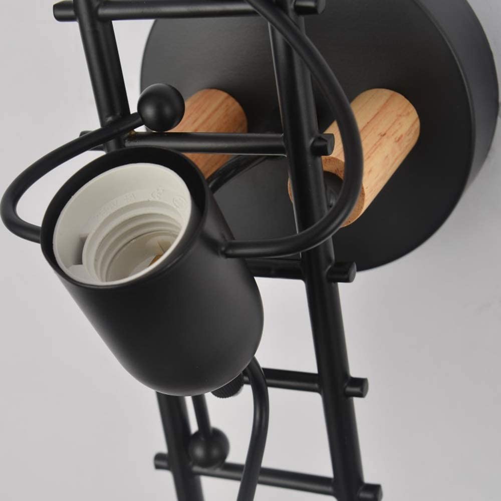 Modern Art Creative Iron Humanoid decoratieve wandlamp HL23