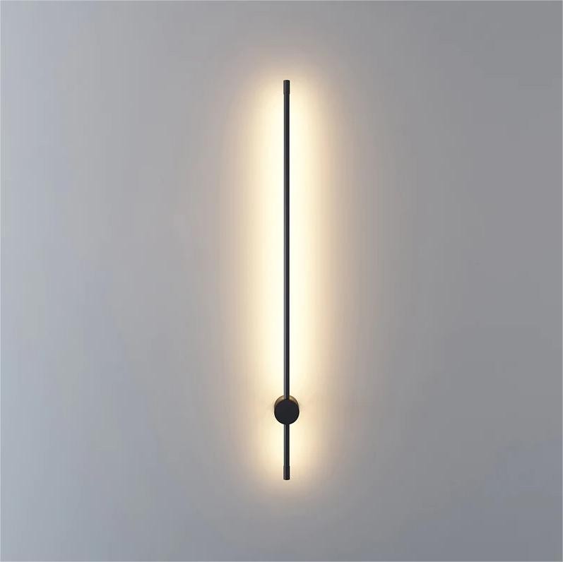 Moderne Industriële Zwarte Lineaire LED Binnen Wandlampen HL182