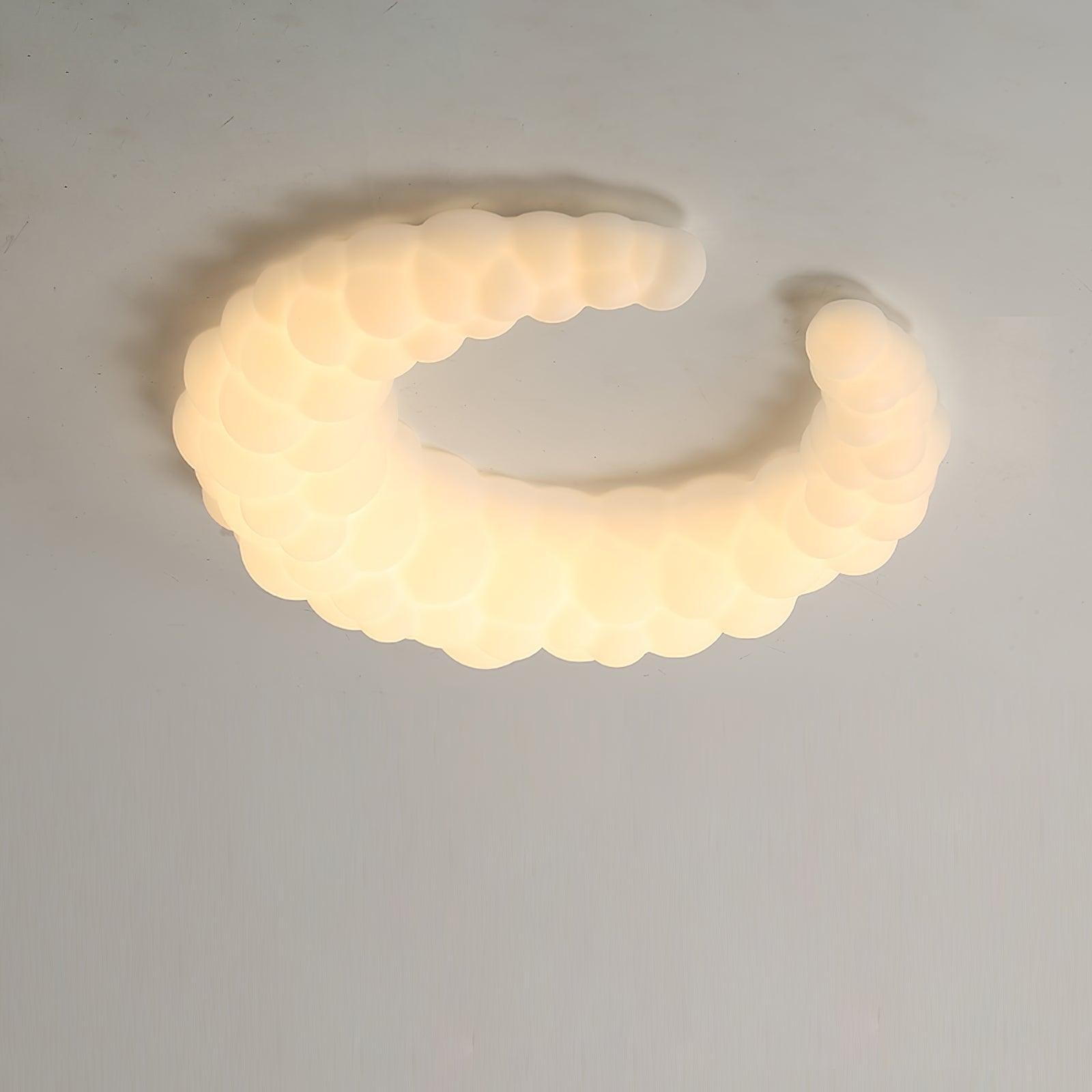 Crèmekleurige maanplafondlamp HL364
