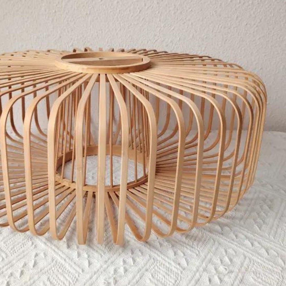 De Solar Illusion bamboe hanglamp HL3451