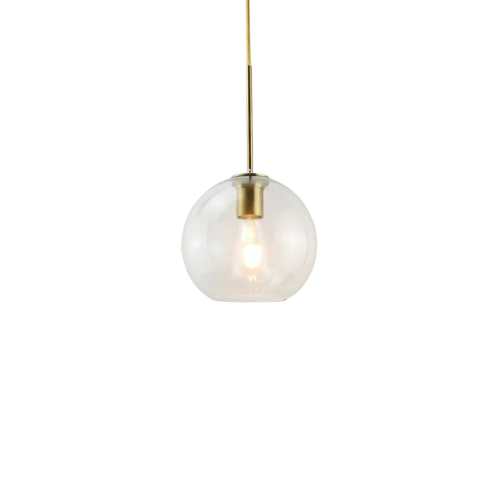 Solara Nordic bolvormige glazen hanglamp HL3496