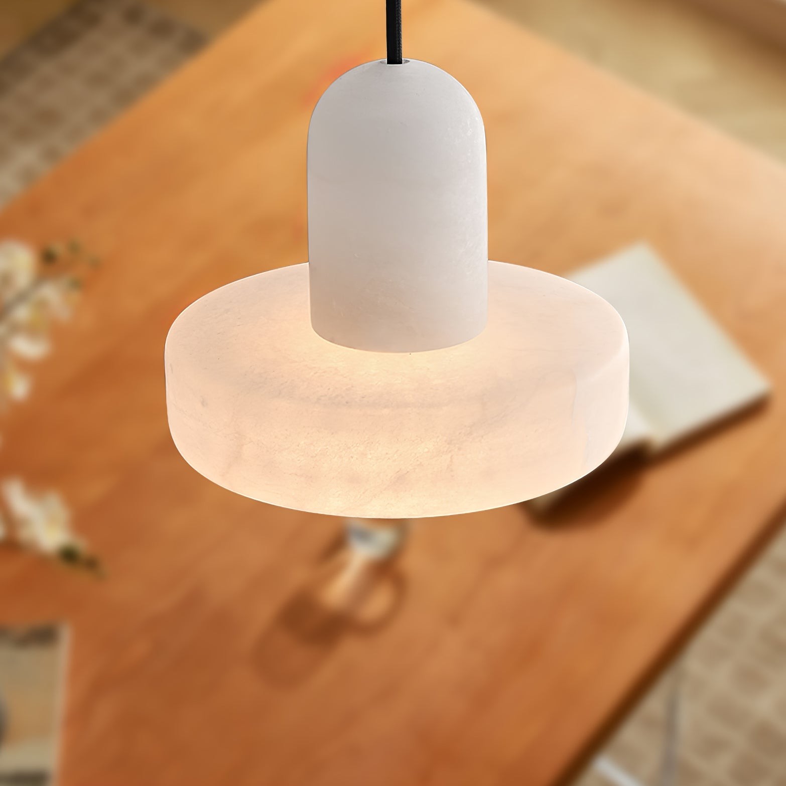 Elegante creatieve witte albasten hanglamp HL993