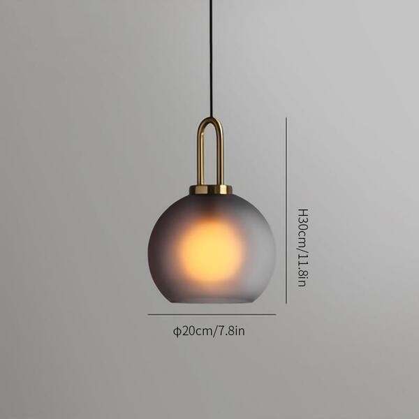 Moderne helder glas bollen fles Shade keuken hanger licht HL40