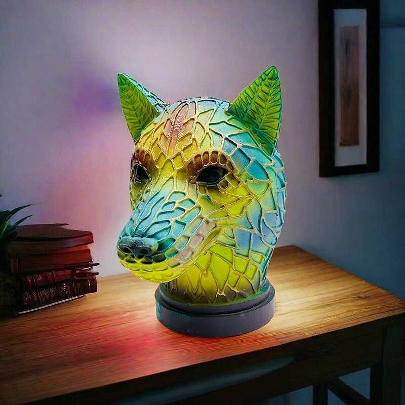 Magisch dierenbeeld Hars Tafellamp HL590