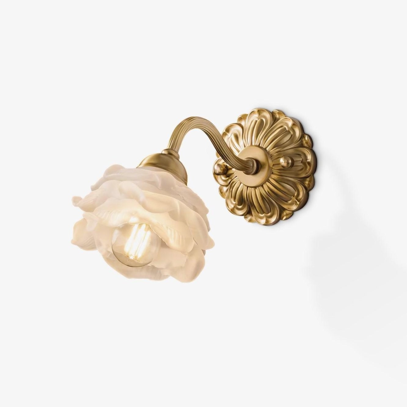 Messing Rozen Wandlamp HL394