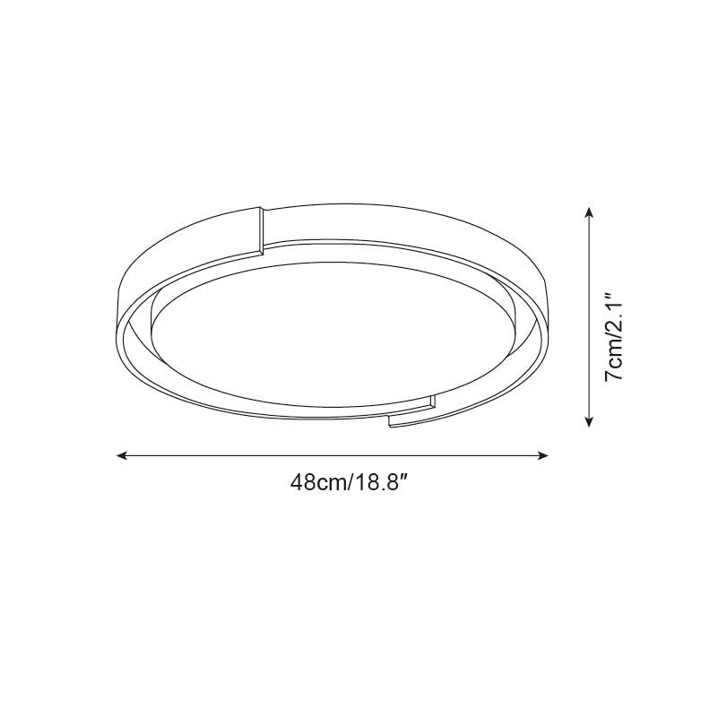 Dari ronde plafondlamp HL2620