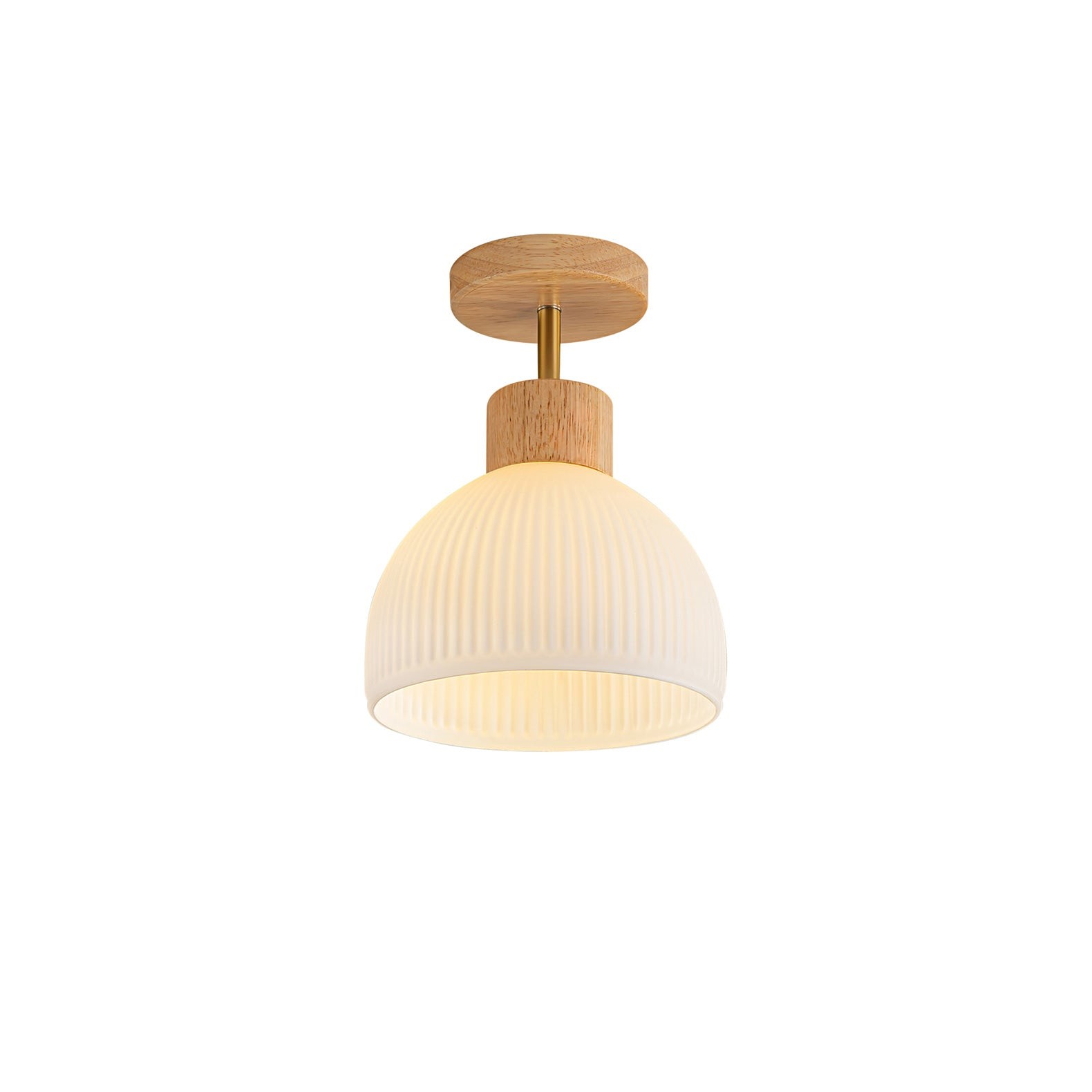 LED-plafondlamp in Scandinavische houtstijl HL387