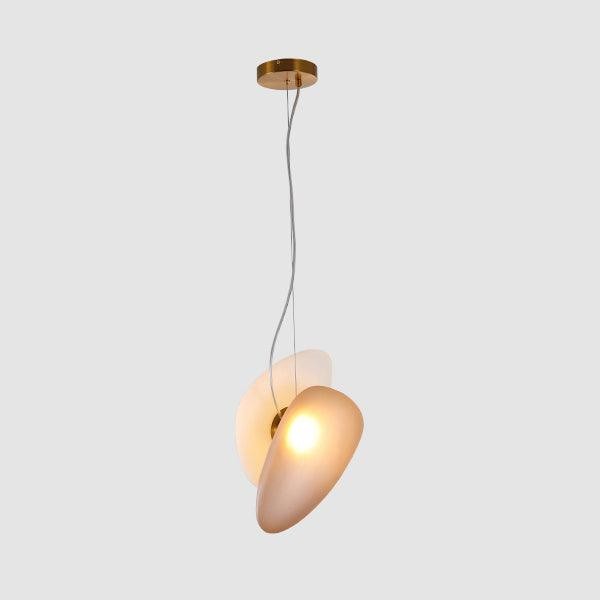 Doorschijnende hanglamp van matglas HL867
