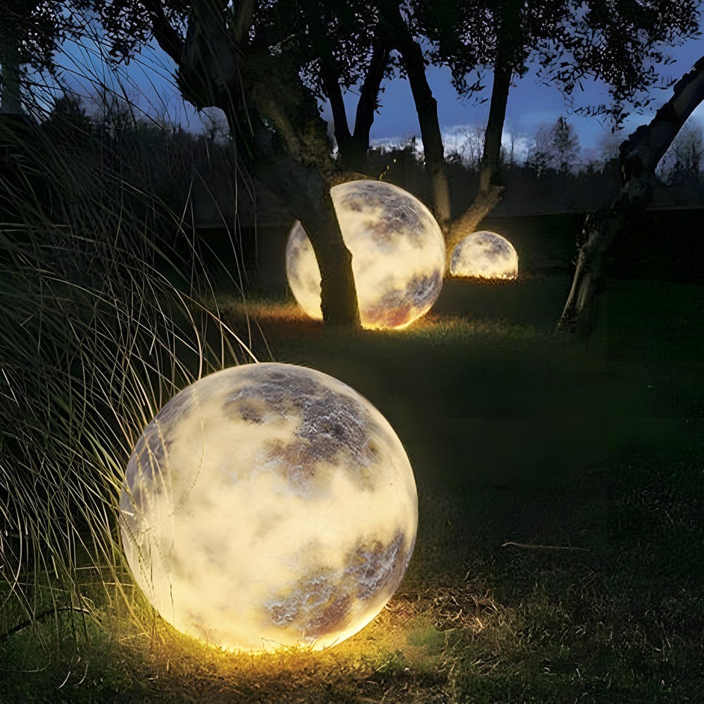 Waterdichte lichtgevende maankunstdecoratie moderne grondgazonlamp HL832