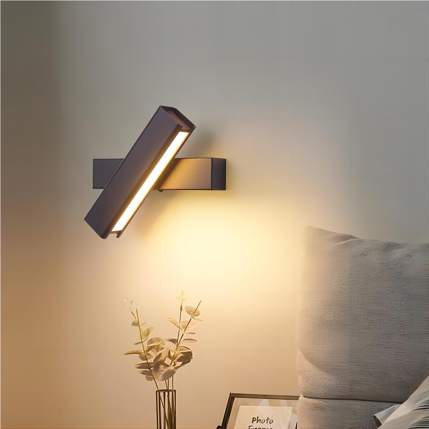 Minimalistische draaibare aluminium wandlamp voor slaapkamer HL114