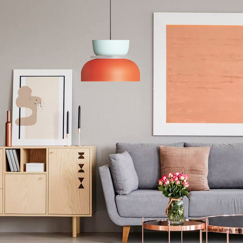 Macri Acryl Kleurrijke Komvormige Hanglamp - Moderne Levendige Hanglamp voor de Keuken