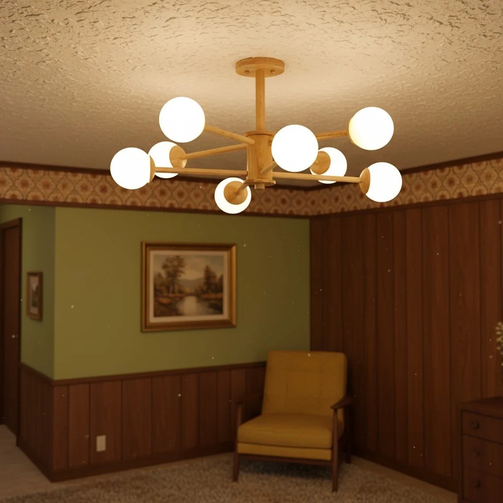 Orrise Molecular Design Plafondlamp - Artistieke Kroonluchter met Takkendesign voor Thuis HL2322