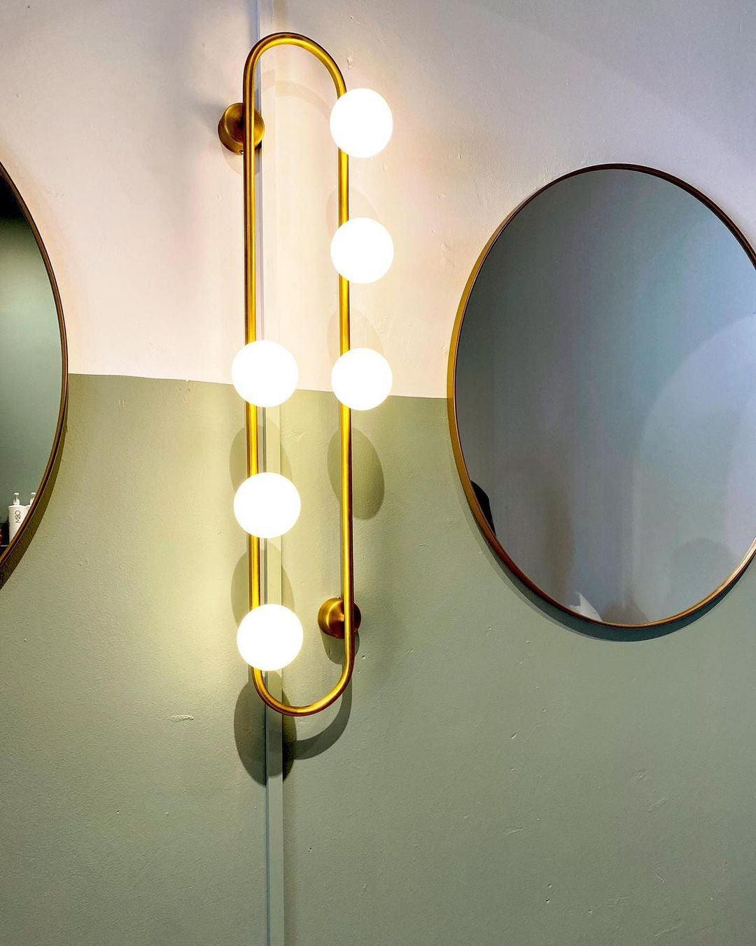 Nordic Modern Geometrische Glazen Bol Wandlamp HL400