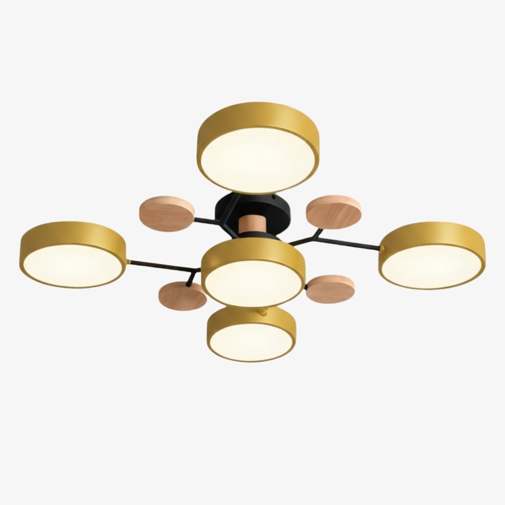 Nordic vertakte schijf LED plafondlamp HL215