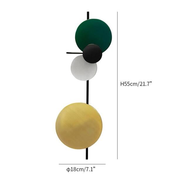 Moderne Kleurrijke Ronde PLANET Wandlamp