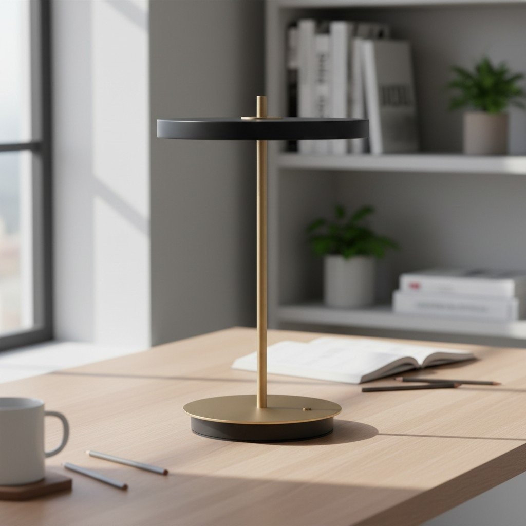 Astris Moderne Minimalistische Metalen Tafellamp met Zachte LED-verlichting voor Woonkamer en Kantoor HL2360