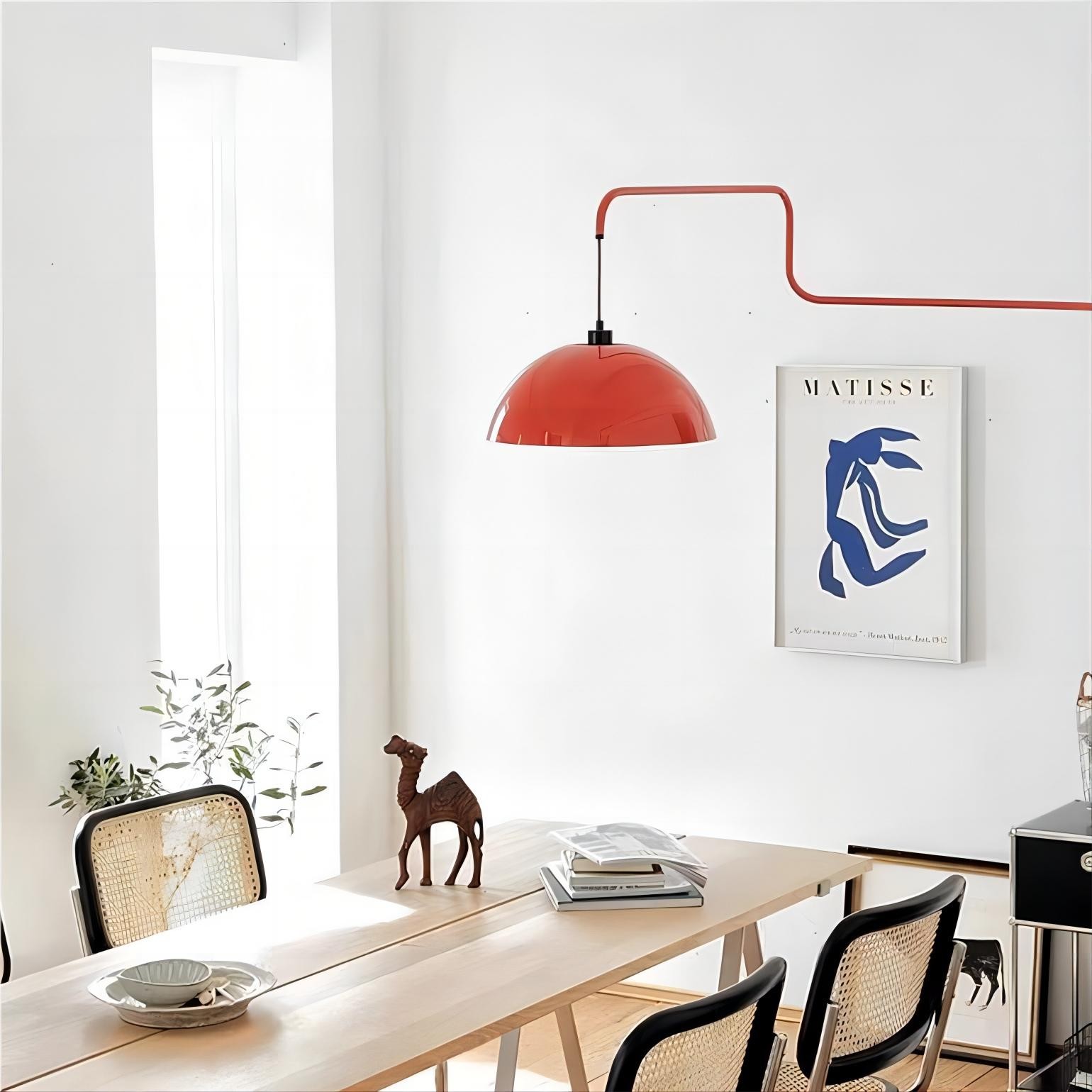 Moderne komvormige opvouwbare intrekbare wandlamp HL169