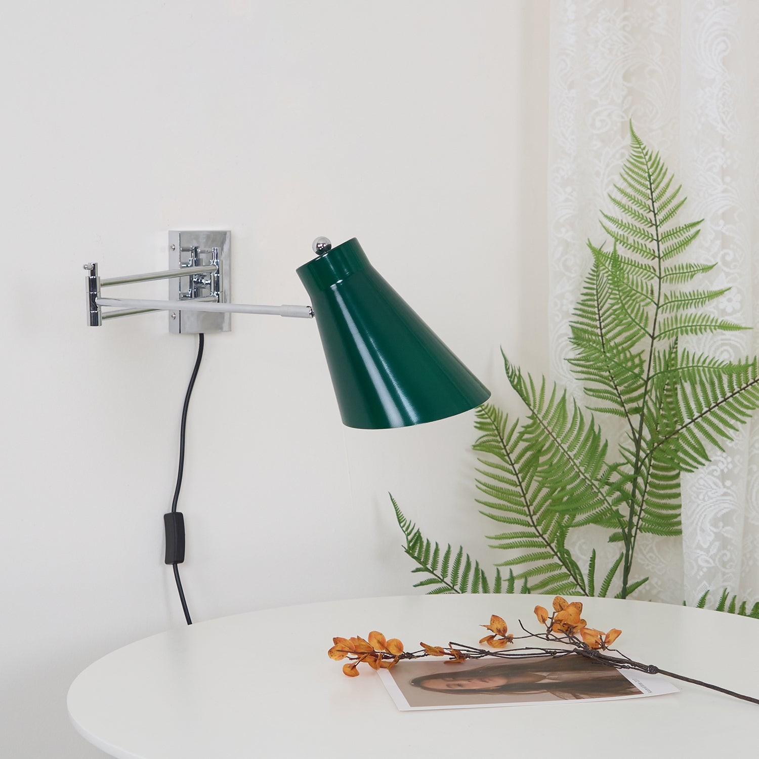 Moderne eenvoudige metalen schommellamp met stekker HL1074