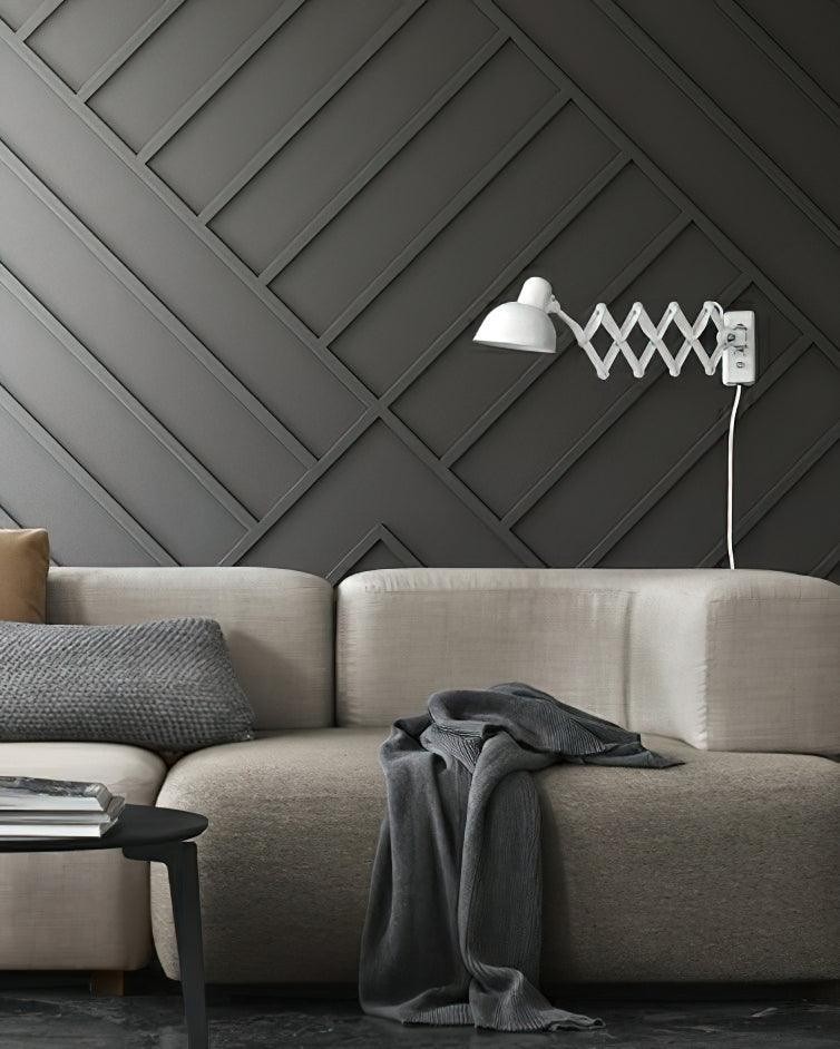 Industriële schaararm verstelbare wandlamp HL1079